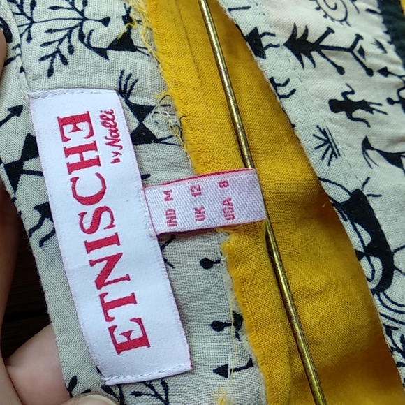 M Nalli mustard Kurta - Picture 8 of 10